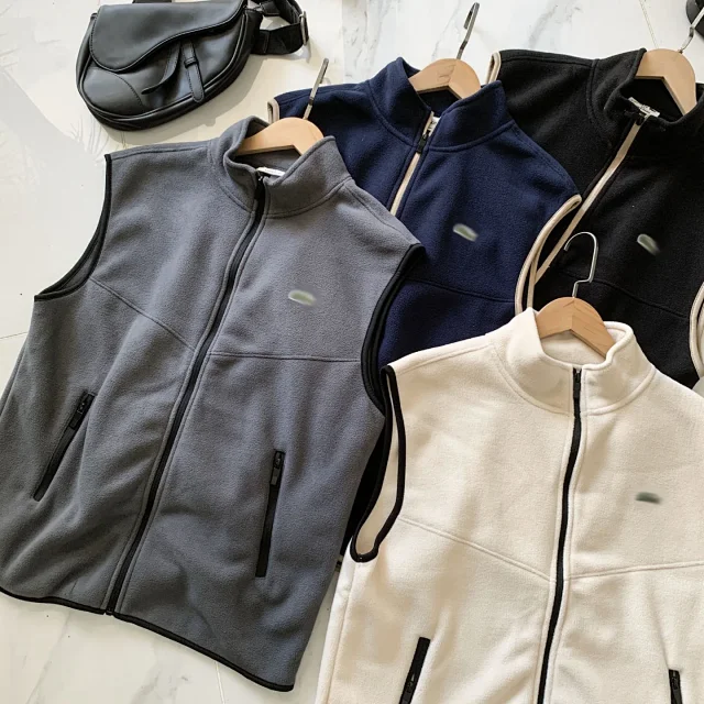 Unbranded Vests Zip-Up Fleece Stand-Collar Vest product detail image 4