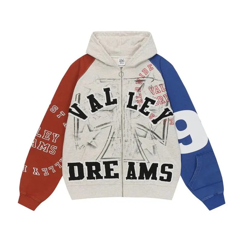 VALEY Hoodies & Sweatshirts Graphic zip-up — ZFZD3457