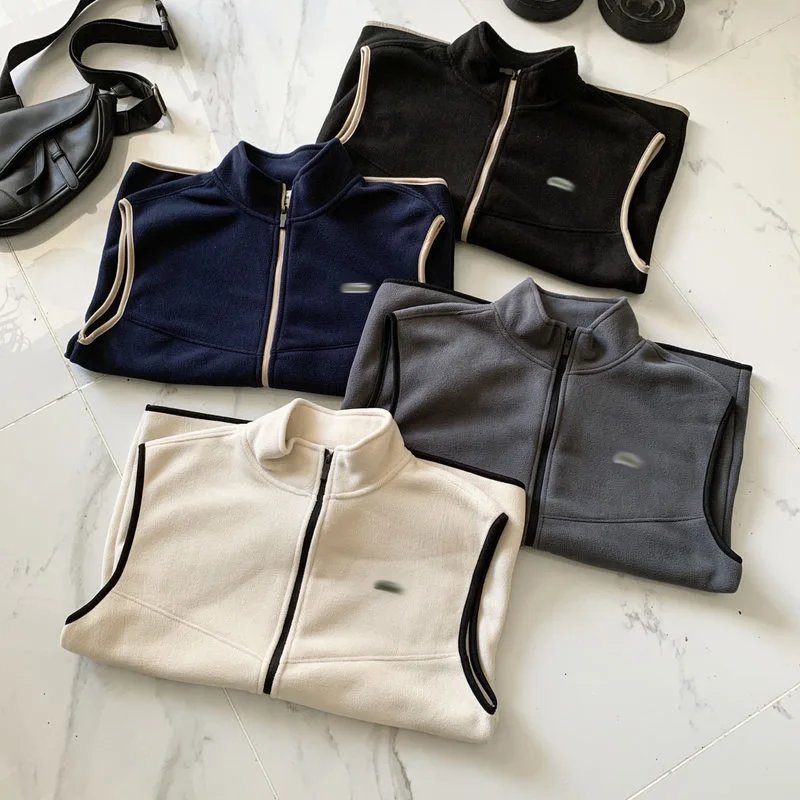 Unbranded Vests Zip-Up Fleece Stand-Collar Vest image 4