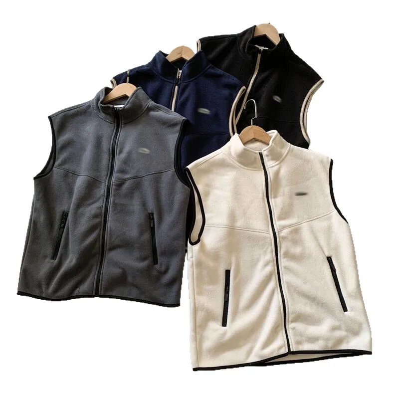 Unbranded Vests Zip-Up Fleece Stand-Collar Vest image 5