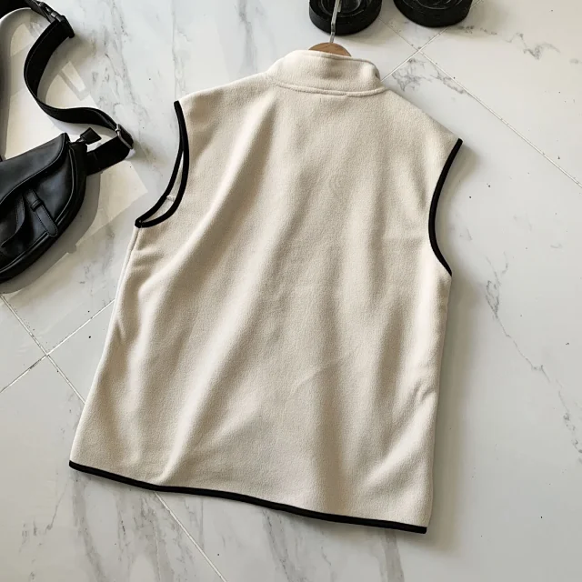 Unbranded Vests Zip-Up Fleece Stand-Collar Vest product detail image 13