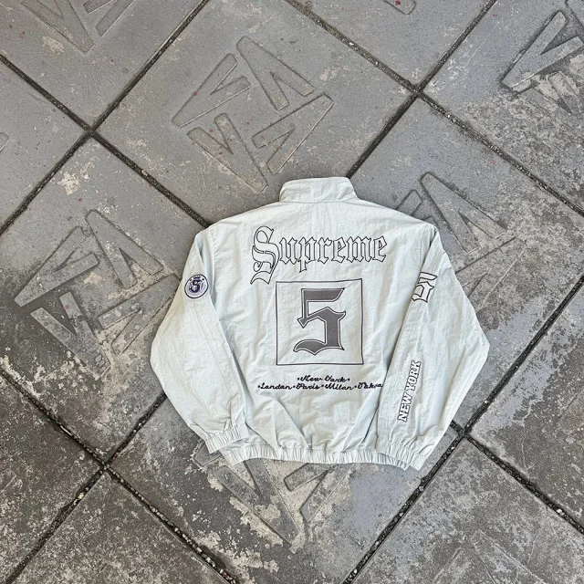 Supreme Jackets Old English Zip-Up Jacket product detail image 10