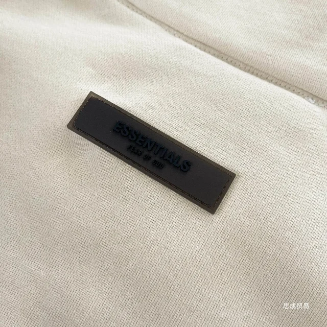 Fear of God Hoodies & Sweatshirts Essentials zip-up mock-neck sweatshirt with embossed back logo product detail image 8