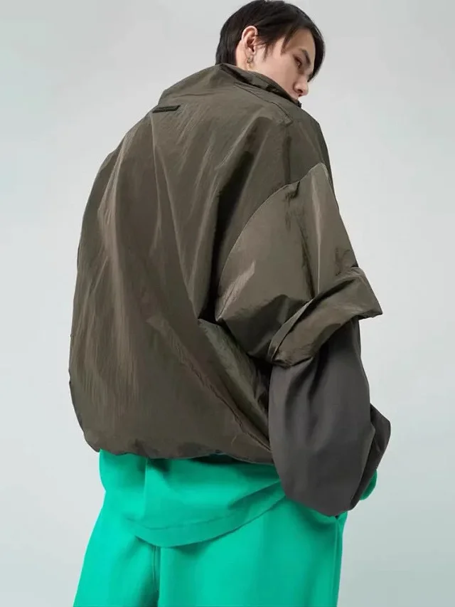 Unbranded Jackets Half-Zip High-Neck Nylon Pullover Jacket product detail image 21