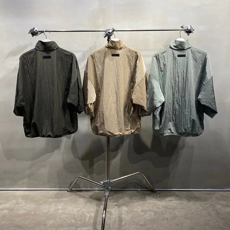 Unbranded Jackets Half-Zip High-Neck Nylon Pullover Jacket image 2