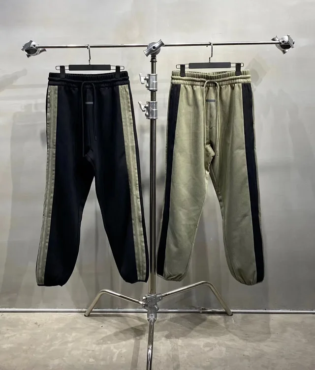 Unbranded Trousers Drawstring jogger with contrast side stripes product detail image 2