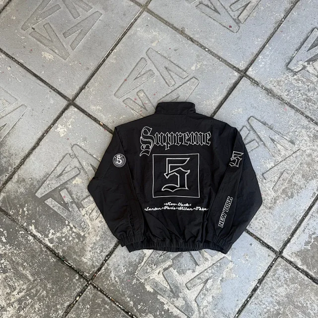 Supreme Jackets Old English Zip-Up Jacket product detail image 18