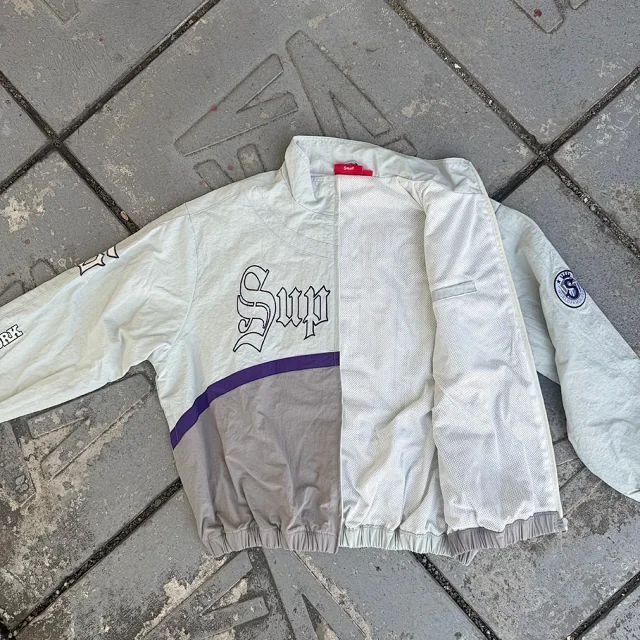 Supreme Jackets Old English Zip-Up Jacket product detail image 6
