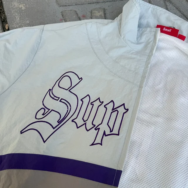 Supreme Jackets Old English Zip-Up Jacket product detail image 7