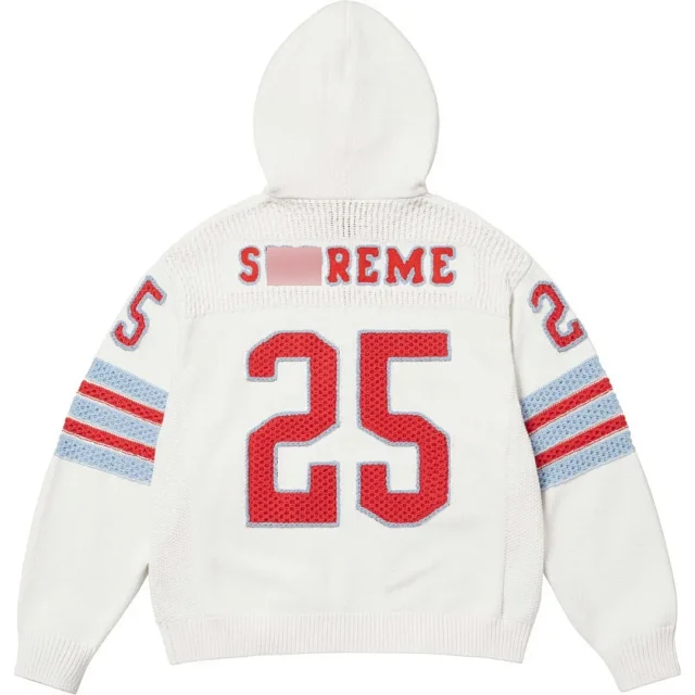 Supreme Hoodies & Sweatshirts Zip-up hooded sweatshirt with rhinestone arc logo product detail image 18