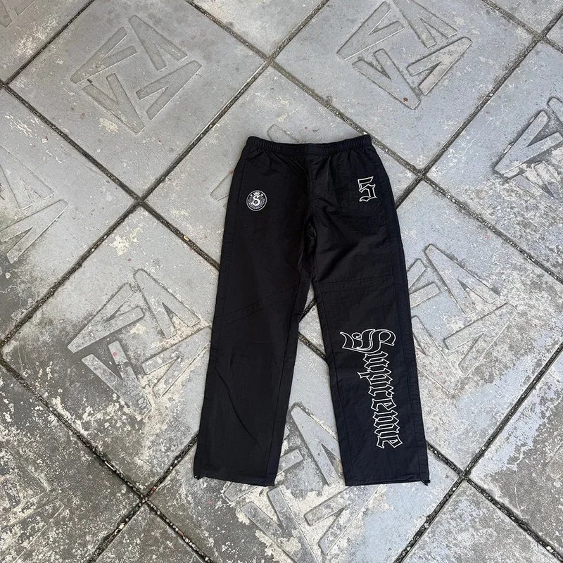 Supreme Jackets Old English Zip-Up Jacket — Black/Pants