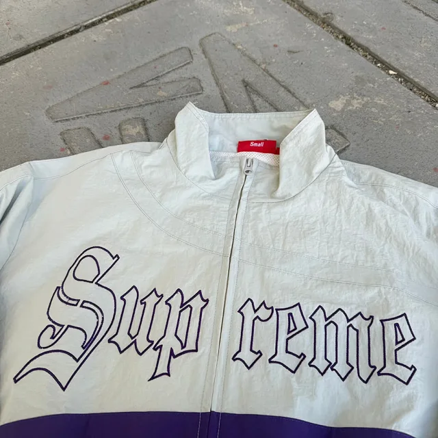 Supreme Jackets Old English Zip-Up Jacket product detail image 5