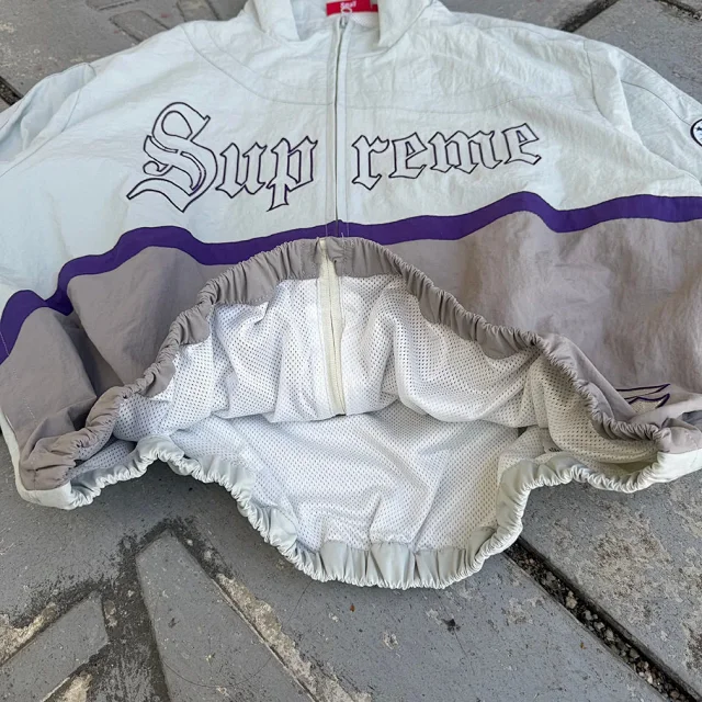 Supreme Jackets Old English Zip-Up Jacket product detail image 9