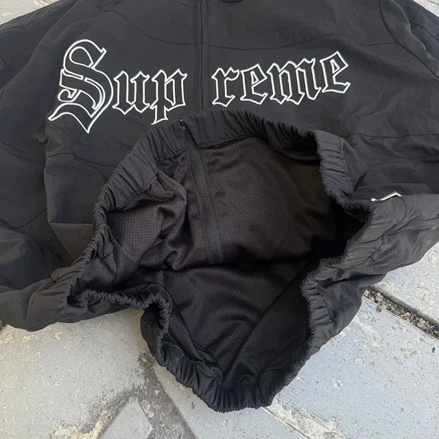Supreme Jackets Old English Zip-Up Jacket product detail image 17