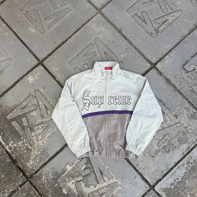 Supreme Jackets Old English Zip-Up Jacket product detail image 3