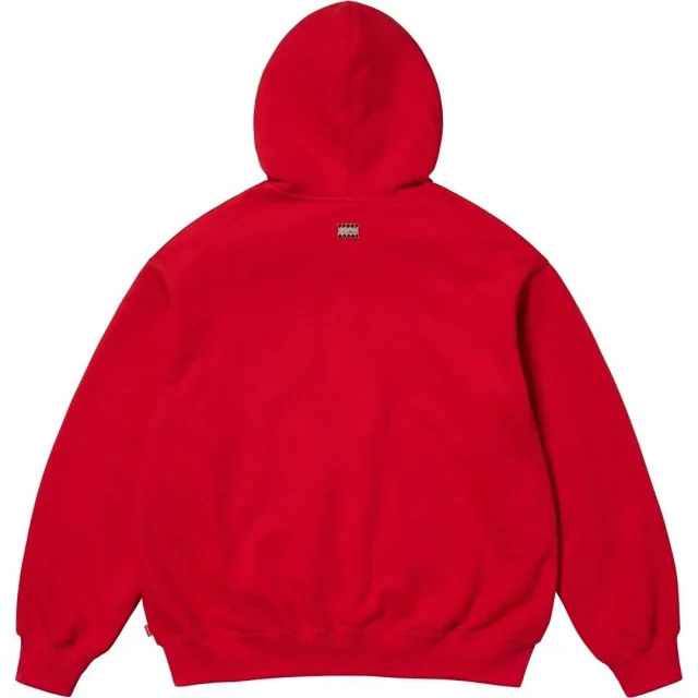 Supreme Hoodies & Sweatshirts Zip-up hooded sweatshirt with rhinestone arc logo product detail image 10