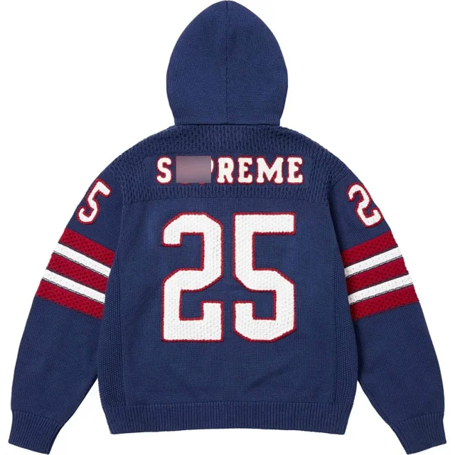 Supreme Hoodies & Sweatshirts Zip-up hooded sweatshirt with rhinestone arc logo product detail image 21