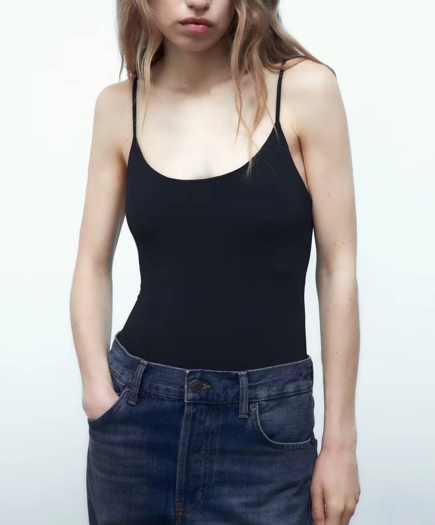 Unbranded Underwear Scoop-neck spaghetti-strap bodysuit image 4