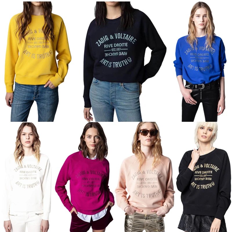 Zadig & Voltaire "Art Is Truth" Printed Crewneck Sweatshirt Collection
