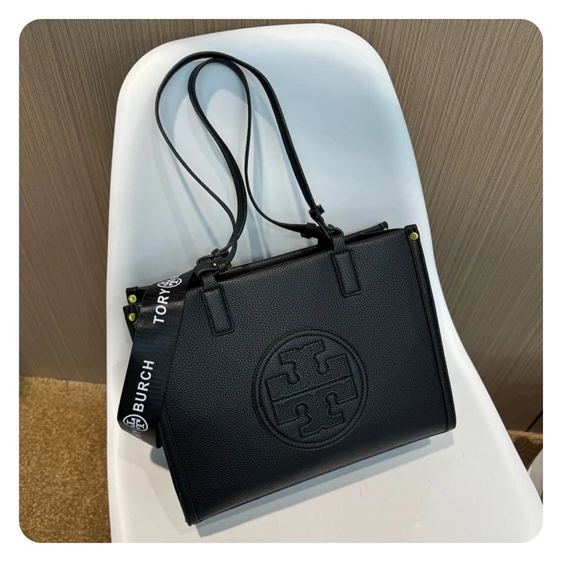 Fashion casual solid color 2024 autumn new large capacity bag female shoulder bag embossed handheld Tote Tote bag