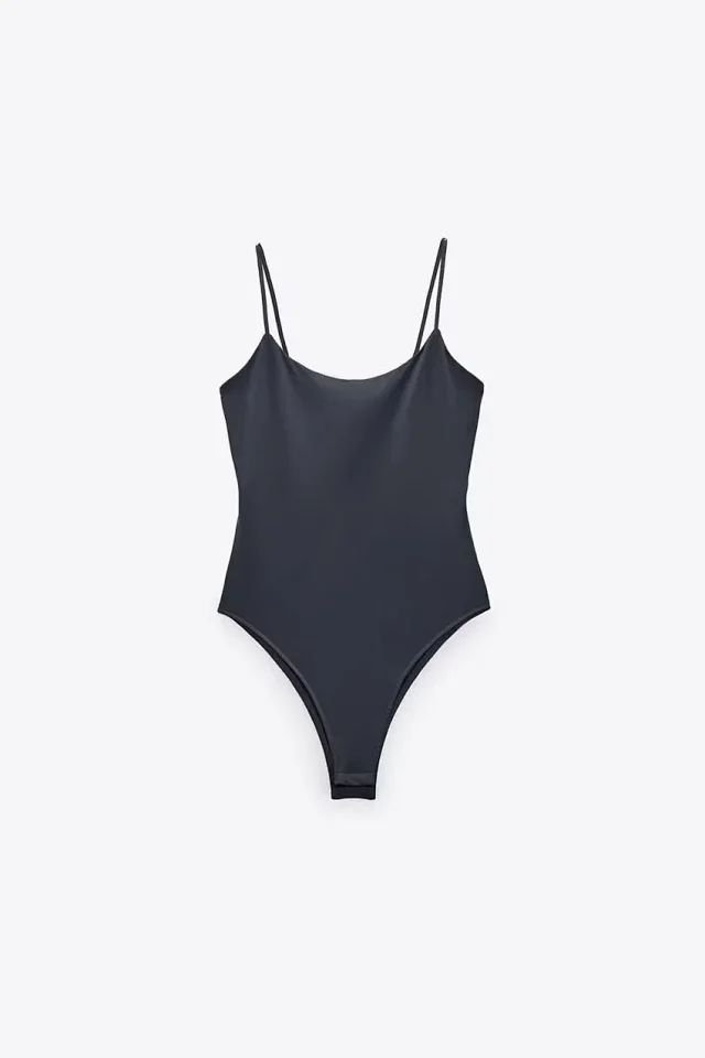 Unbranded Underwear Scoop-neck spaghetti-strap bodysuit product detail image 13