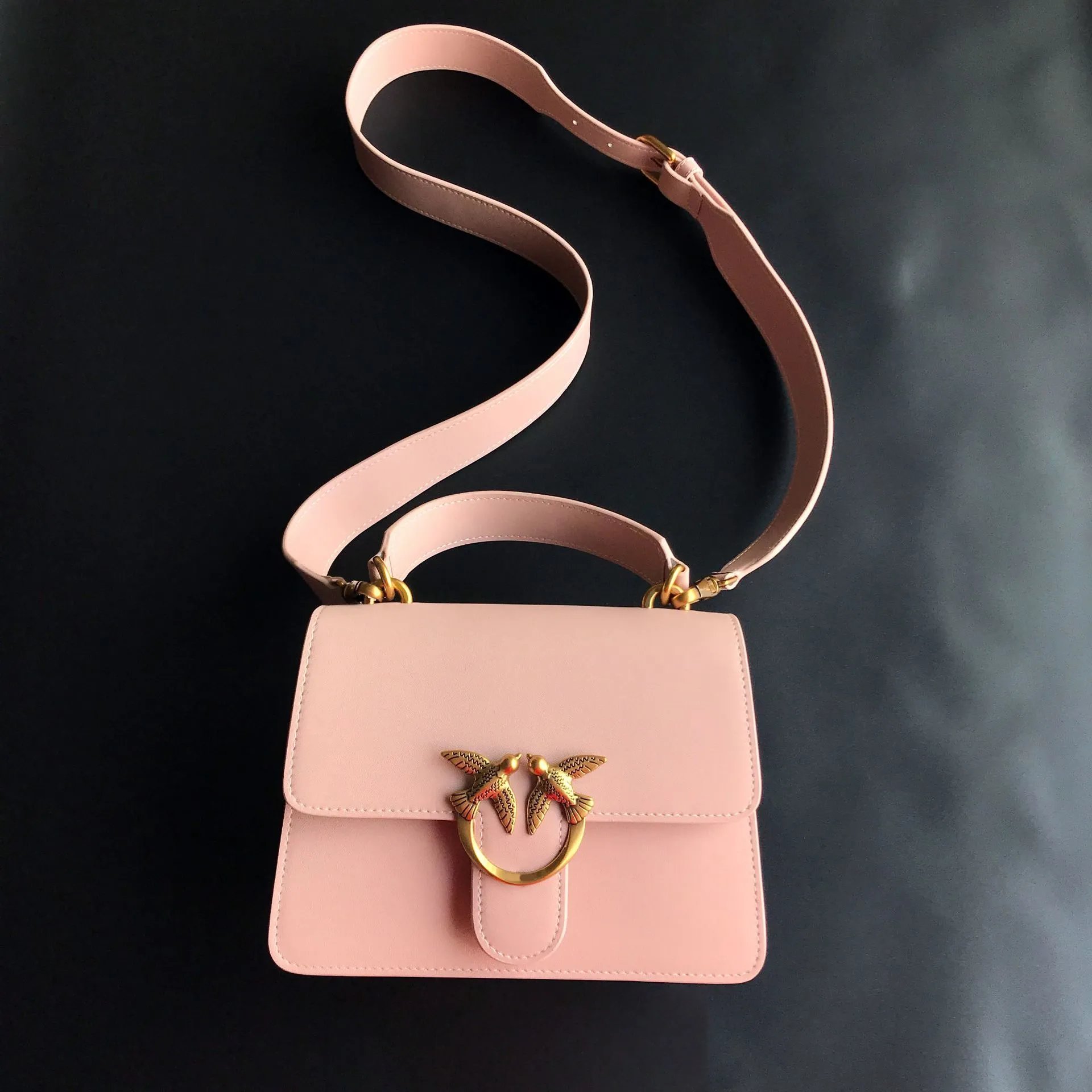 Pinko Love Birds Top Handle Crossbody Bag