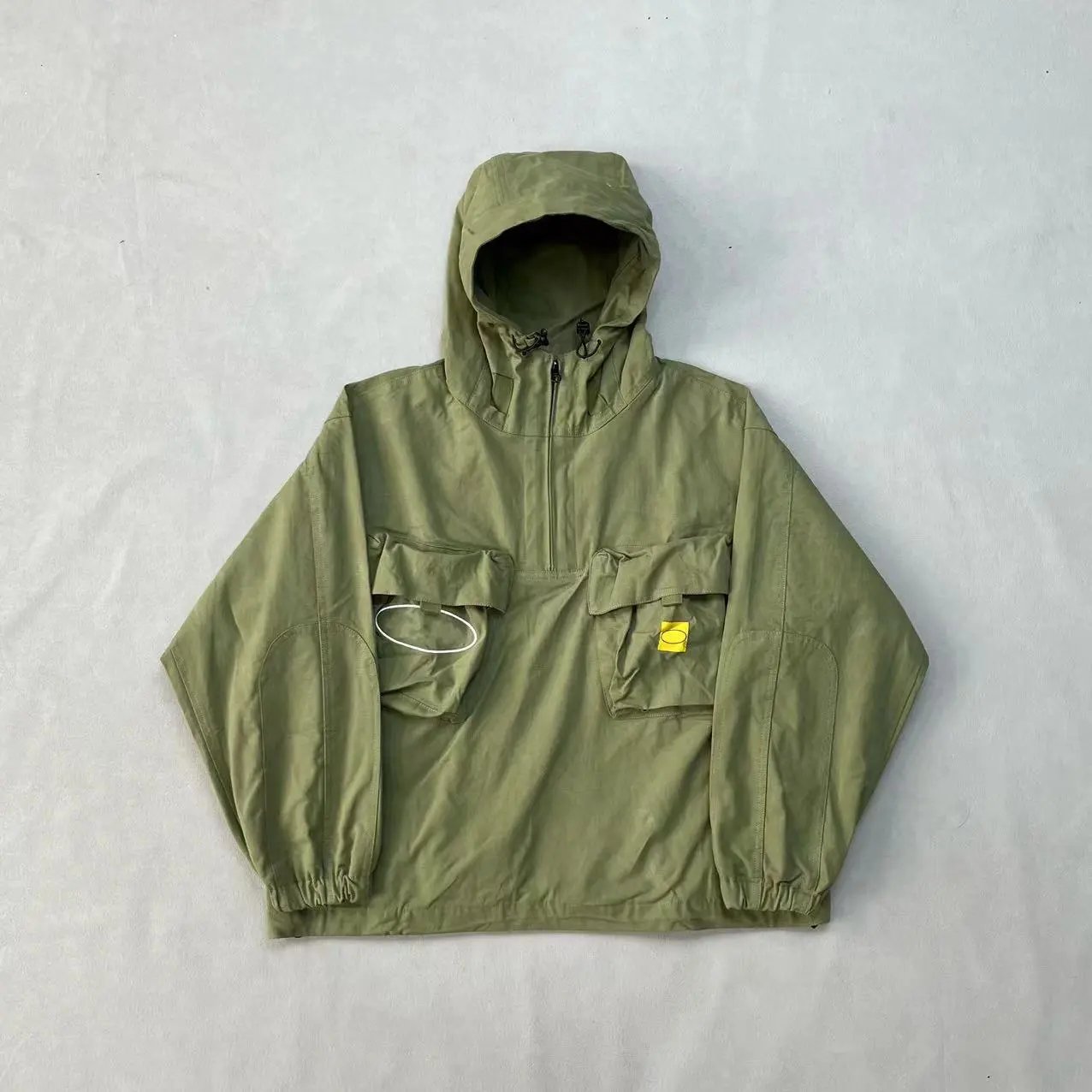 Sailboat army-green slanted pockets (workwear jacket)