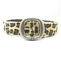 round clasp leopard print