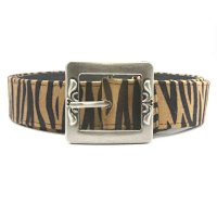 Square button zebra camel