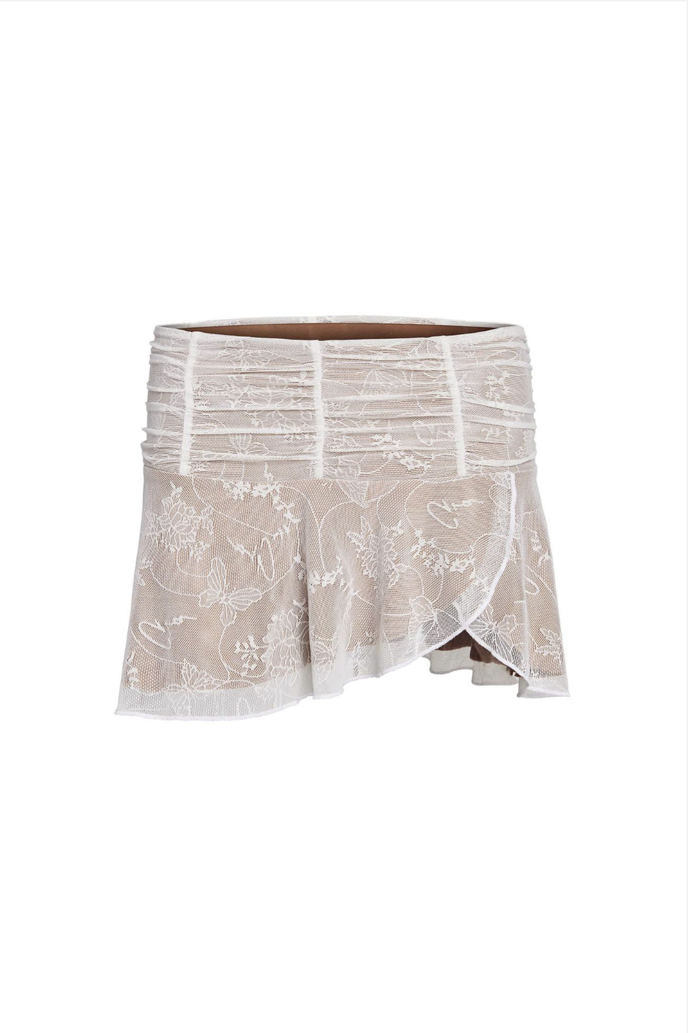White Lace Mini Skirt