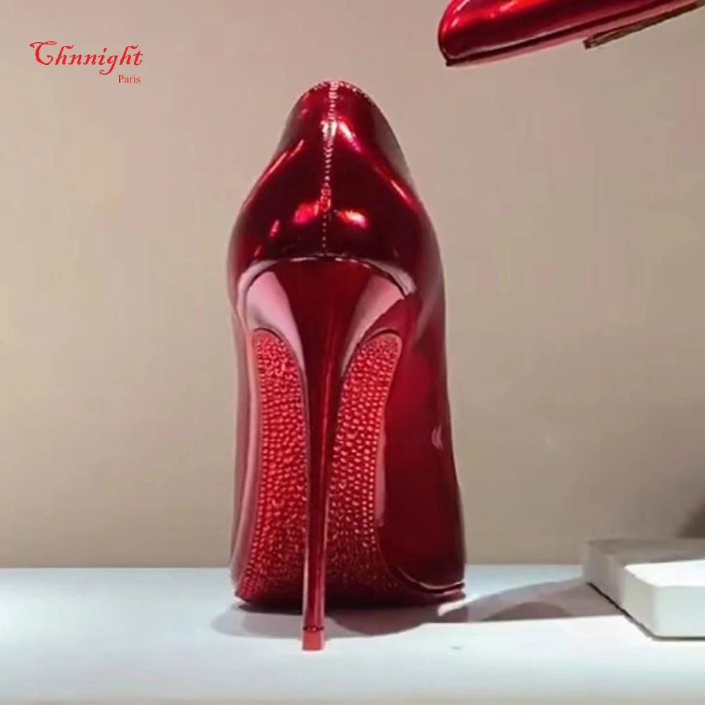 Christian Louboutin Iriza Patent Leather Half-d'Orsay Pumps