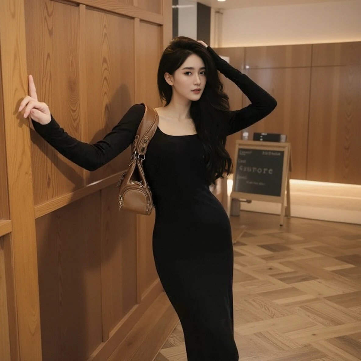 Brown Leather Shoulder Bag [7 