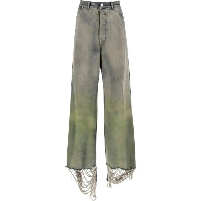 Wide Leg Distressed 