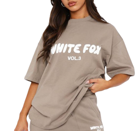 Brown Short Sleeve T-Shirt Set