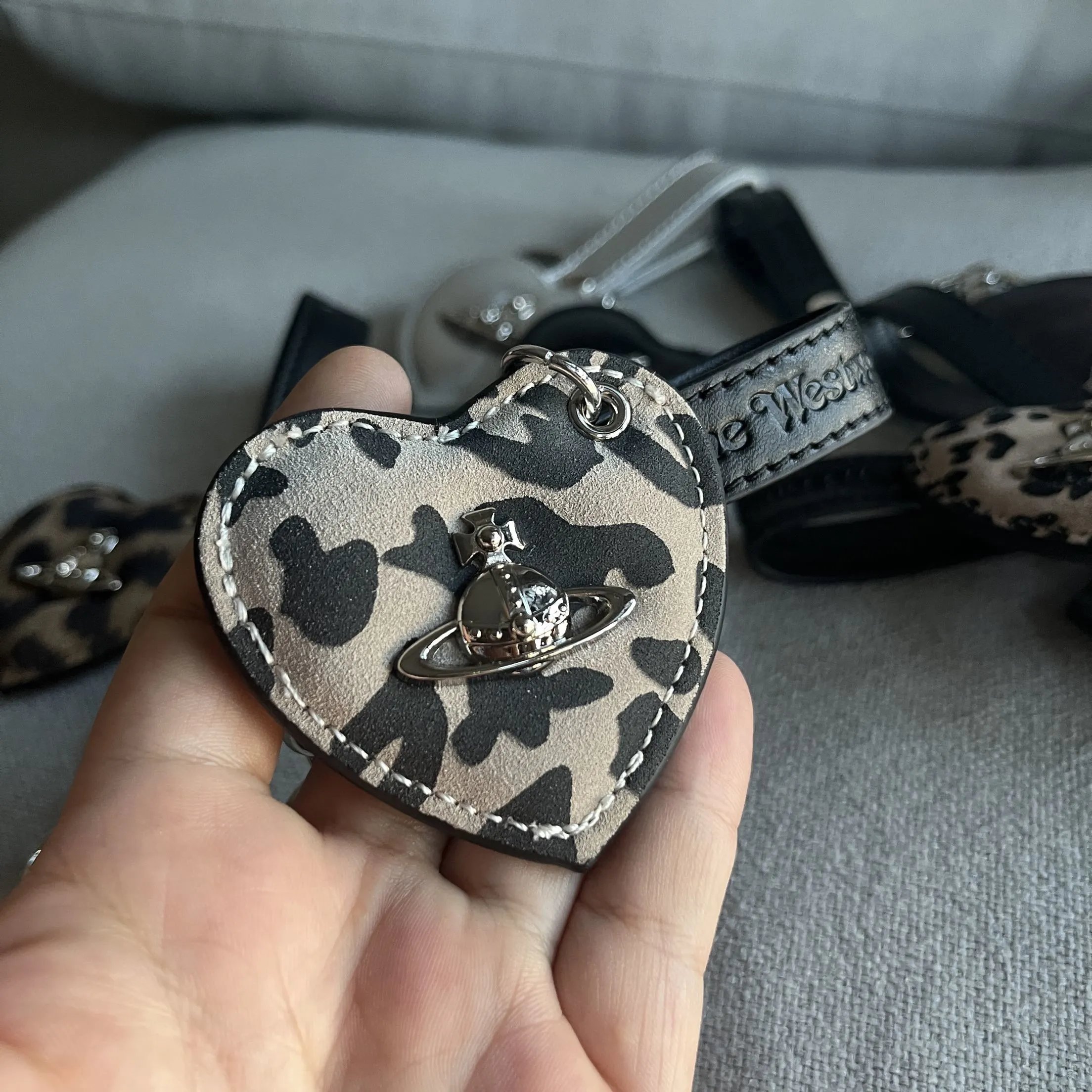 Vivienne Westwood Heart Orb Keychains