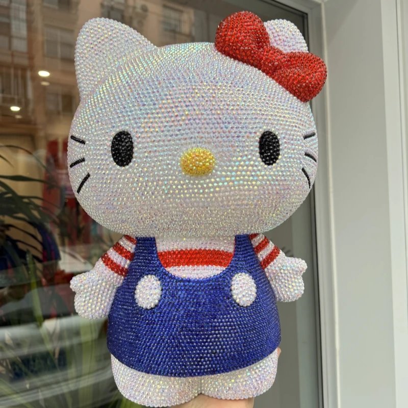 Rhinestone-Encrusted Hello Kitty Figurine