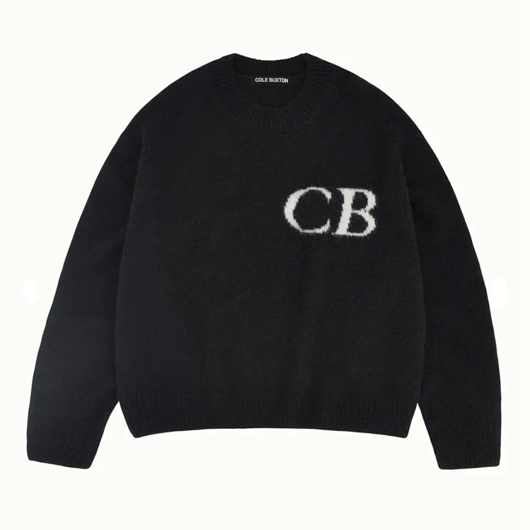 Cole Buxton CB Logo Knit Sweater