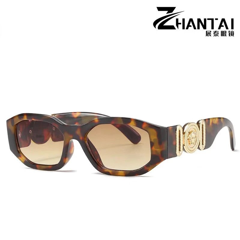 Versace-style Medusa Tortoiseshell Sunglasses