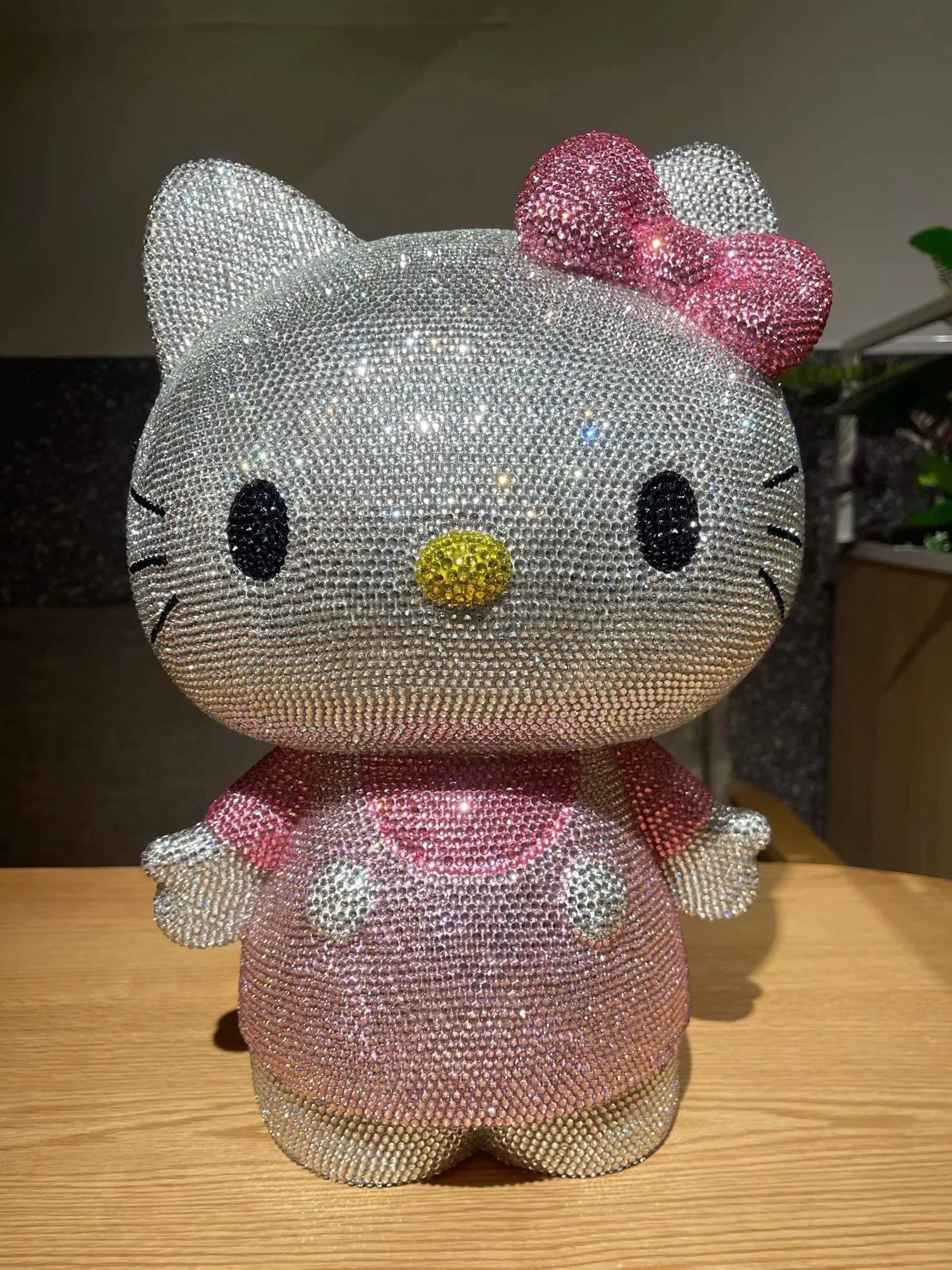 Rhinestone-Encrusted Hello Kitty Figurine