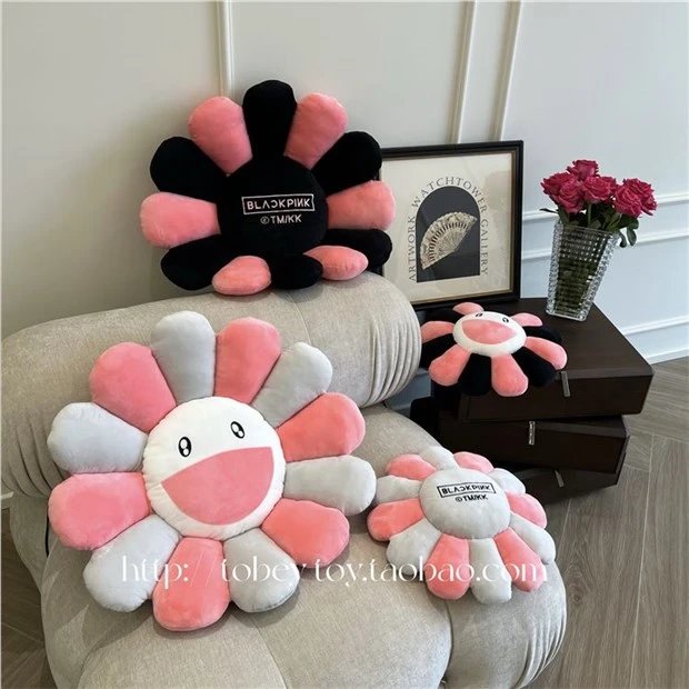Takashi Murakami x BLACKPINK Flower Plush Pillows