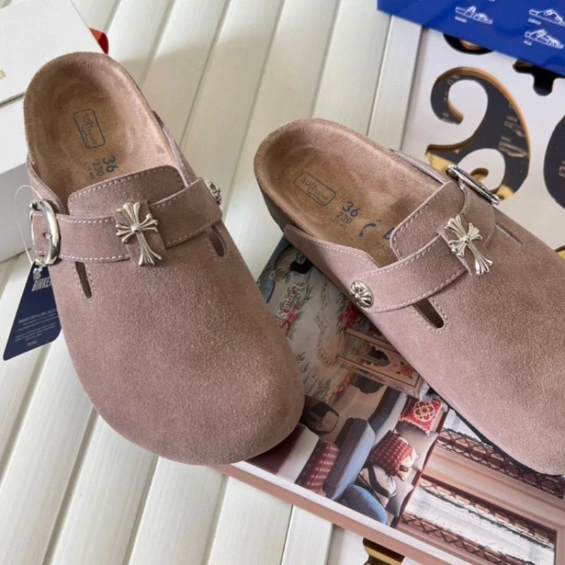 Birkenstock Boston Soft Footbed Suede Clogs