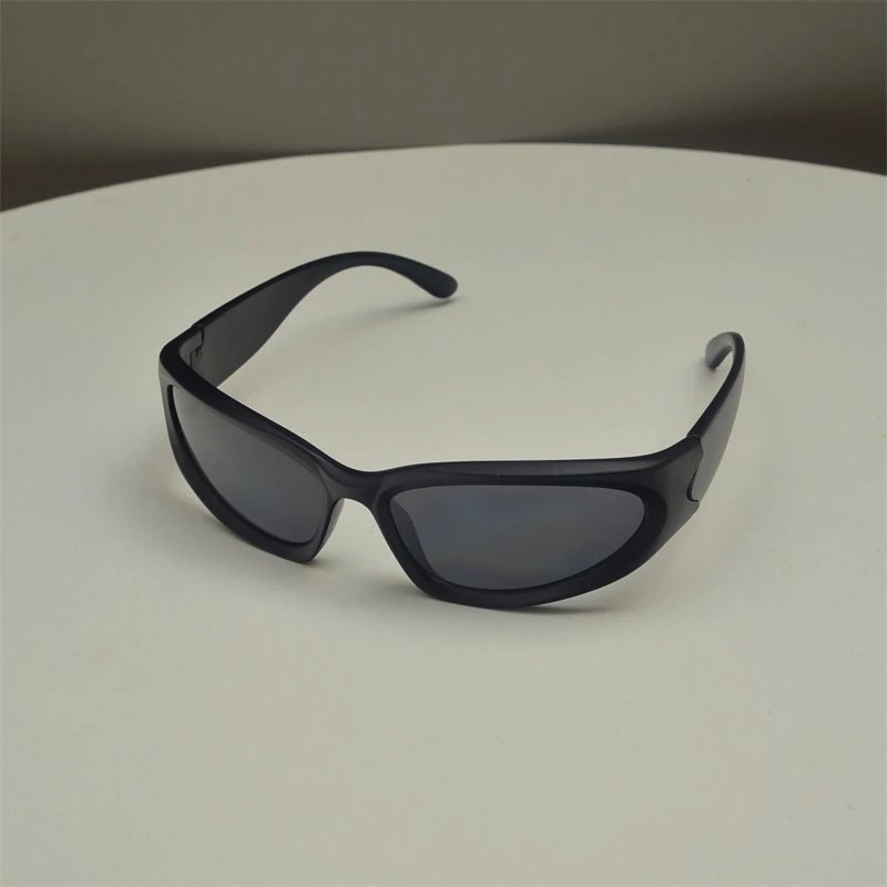 Design Carbon Fiber Wrap Sunglasses Black Sunglasses - 9