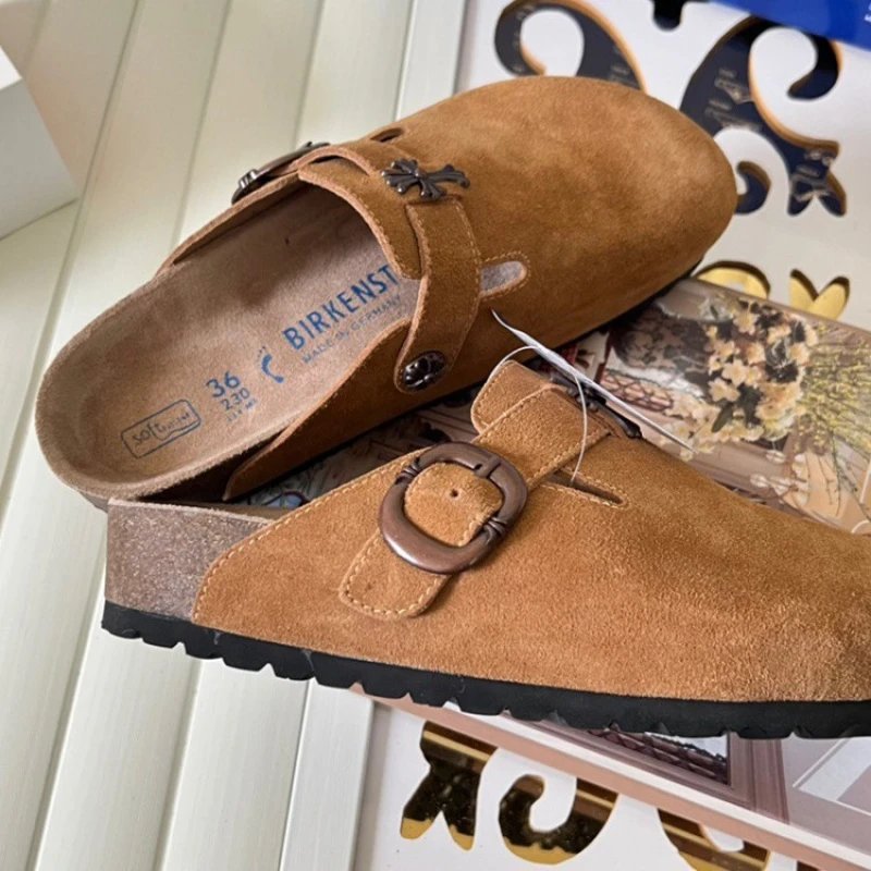 Birkenstock Boston Soft Footbed Suede Clogs