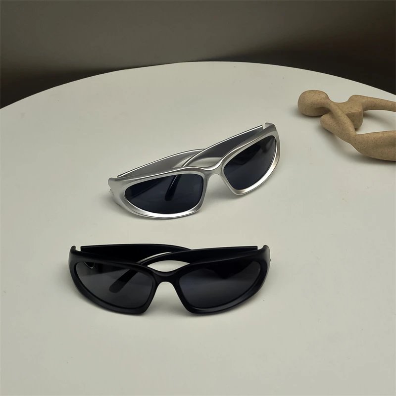 Design Carbon Fiber Wrap Sunglasses Black Sunglasses - 5