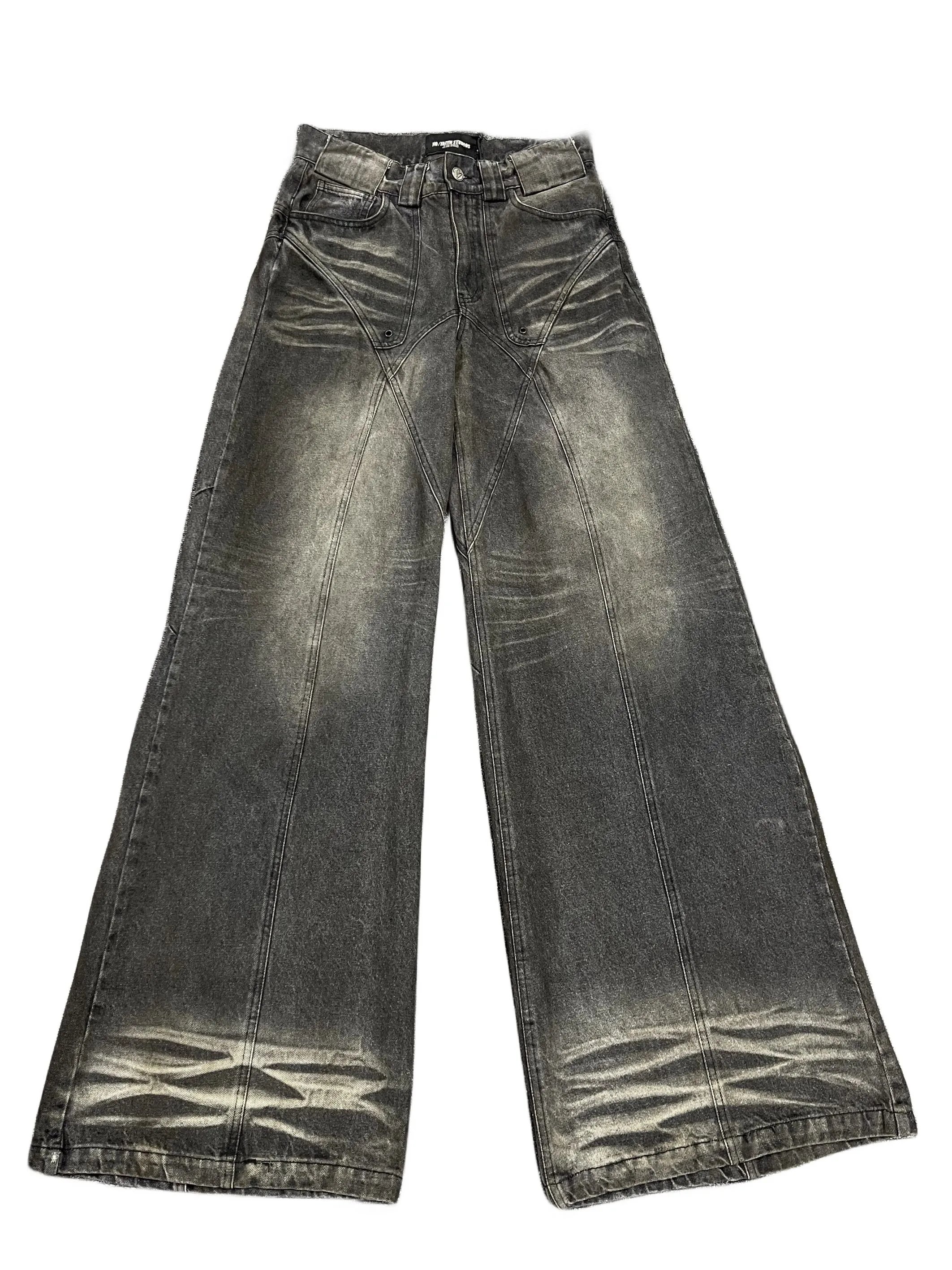Re/Done Black Wide Leg Jeans