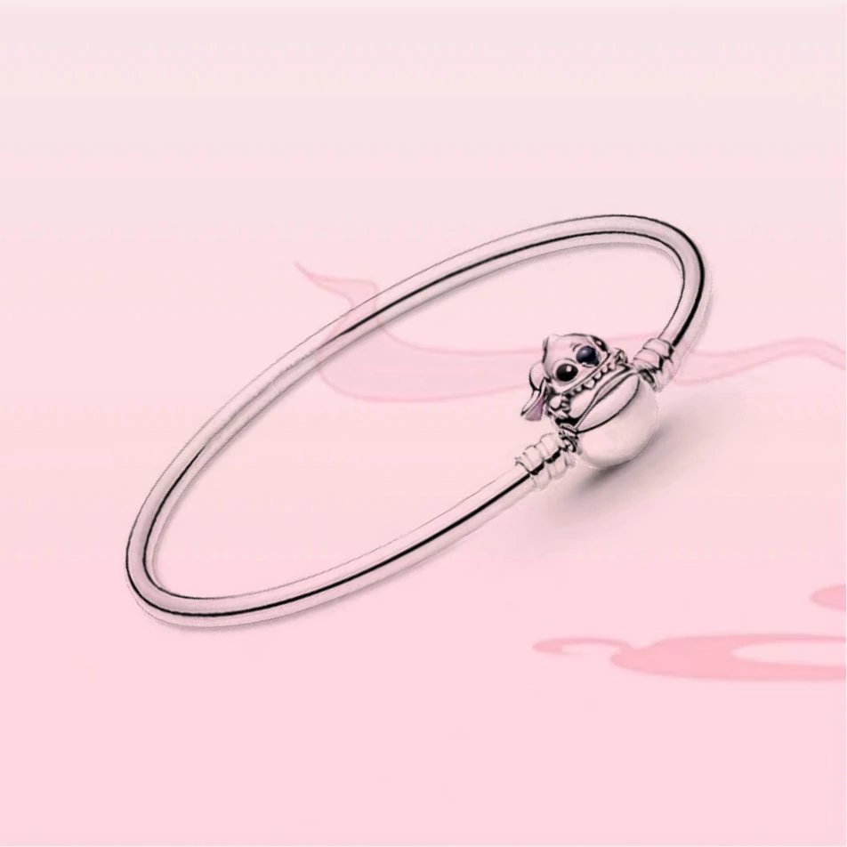 Pandora Style Rose Gold-Tone Sliding Snake Chain Bracelet