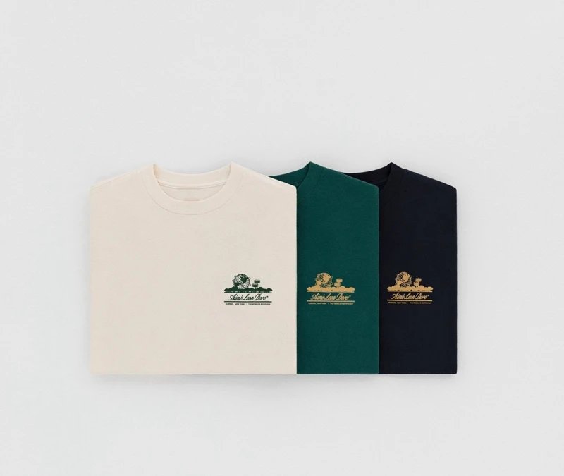 Off-White (or Aimé Leon Dore) Cream Logo T-Shirt