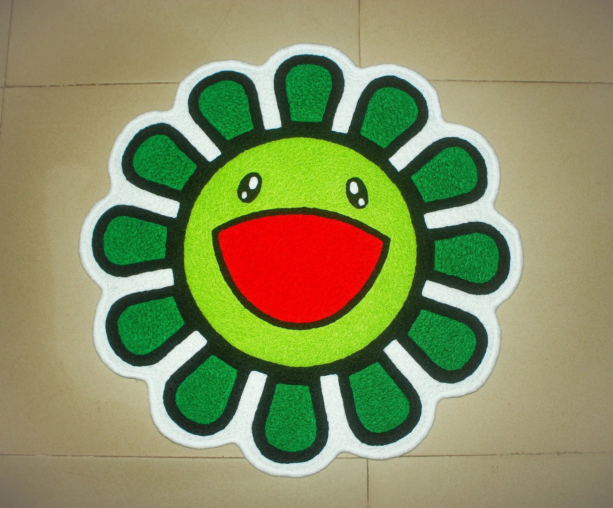Takashi Murakami Rainbow Flower Rug