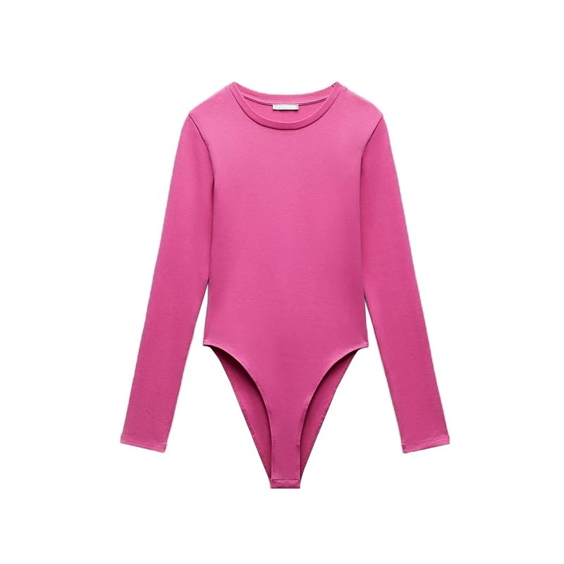 Design Long Sleeve Bodysuit Charcoal Gray Underwear - 6