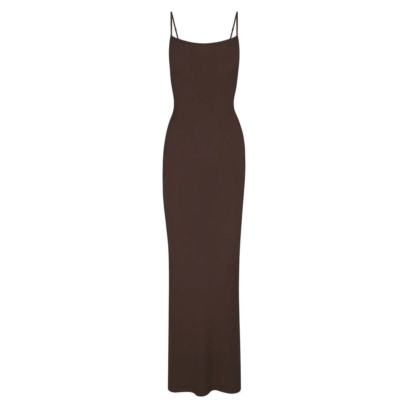 Taupe Spaghetti Strap Maxi Dress